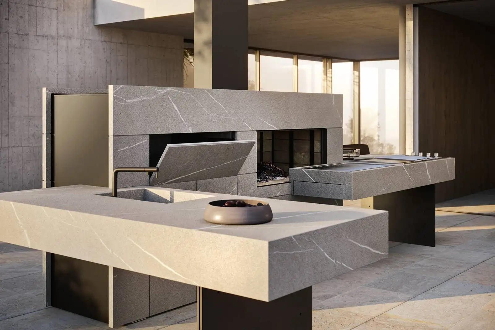 Cuisine Outdoor Modulnova design italien à Toulon
