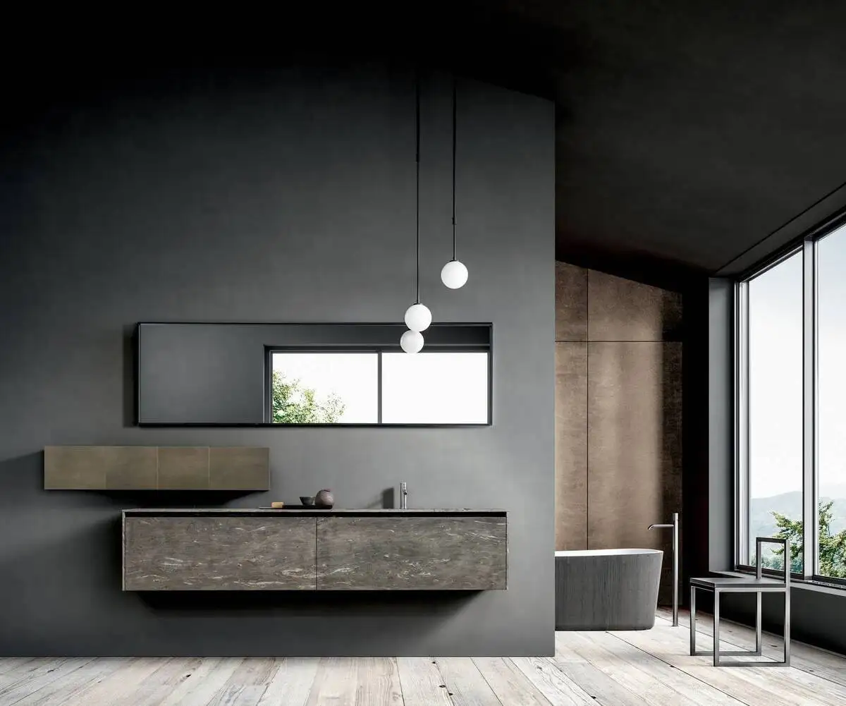 Conception d'une salle de bain minimaliste � La Cadi�re