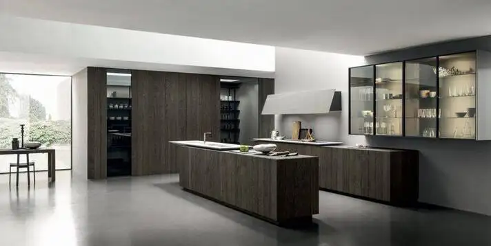 Cuisine Mod�le Float, un esprit loft tr�s �pur� mobilier de qualit� et am�nagement d�espace sur mesure