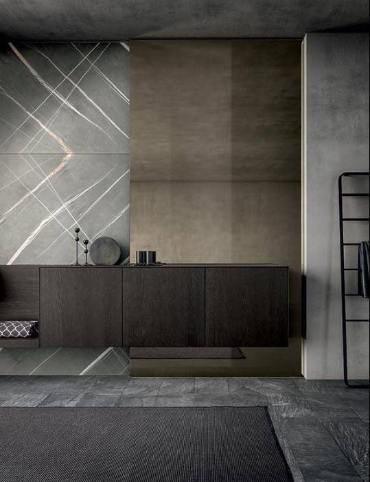 Cuve en pierre salle de bain moderne