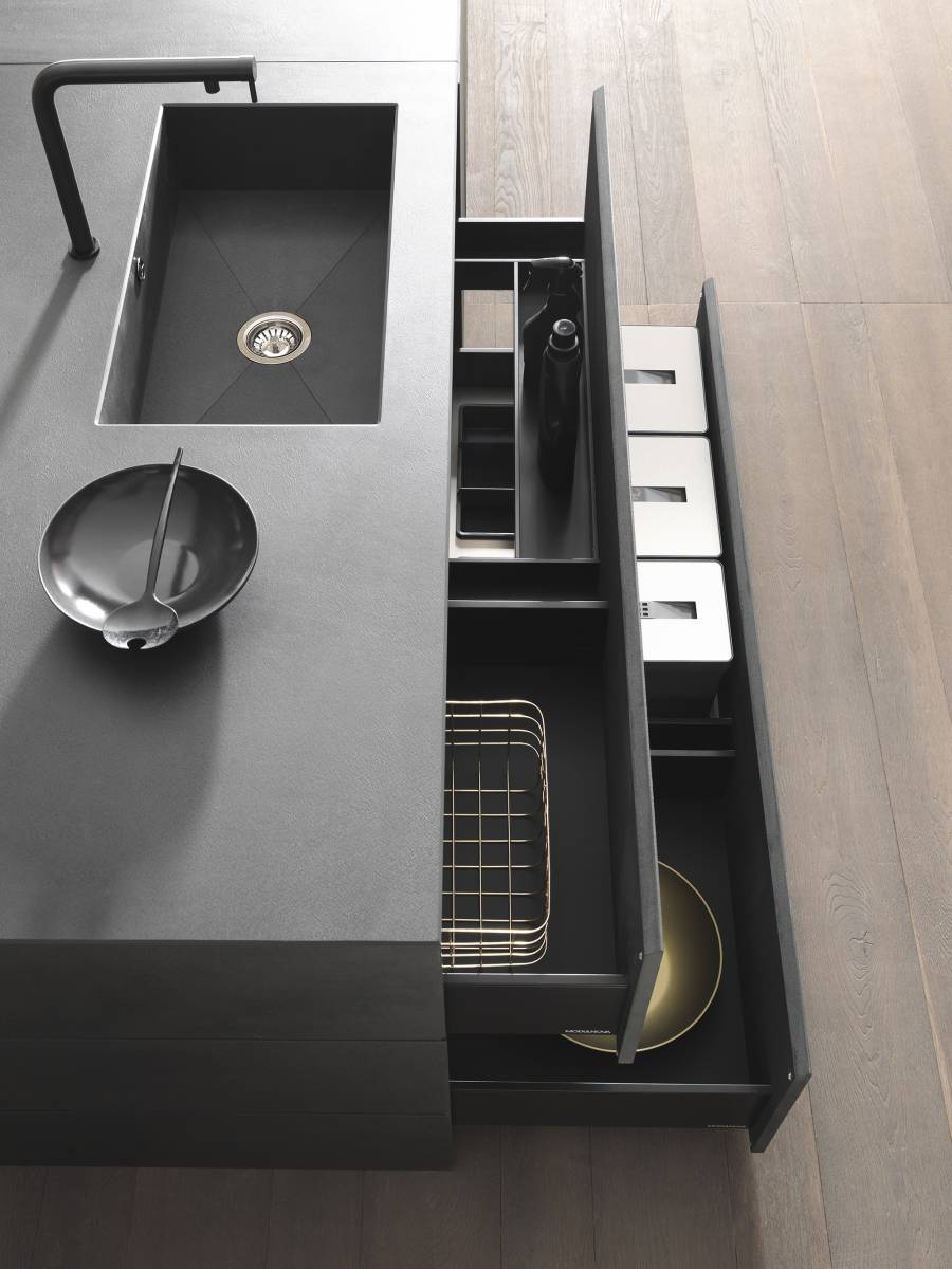 cuisine avec ilot en pierre 