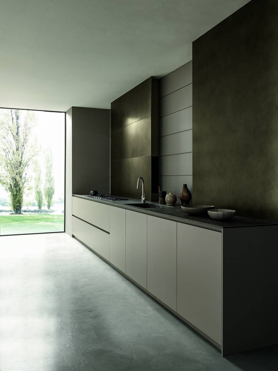 Cuisine meubles bas en laque 